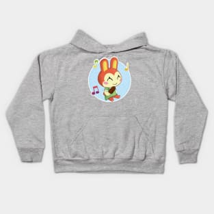 Bunnie with her ice cream Kids Hoodie